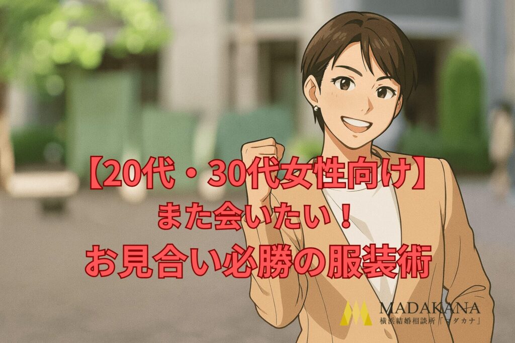 【20代・30代女性向け】また会いたい！お見合い必勝の服装術