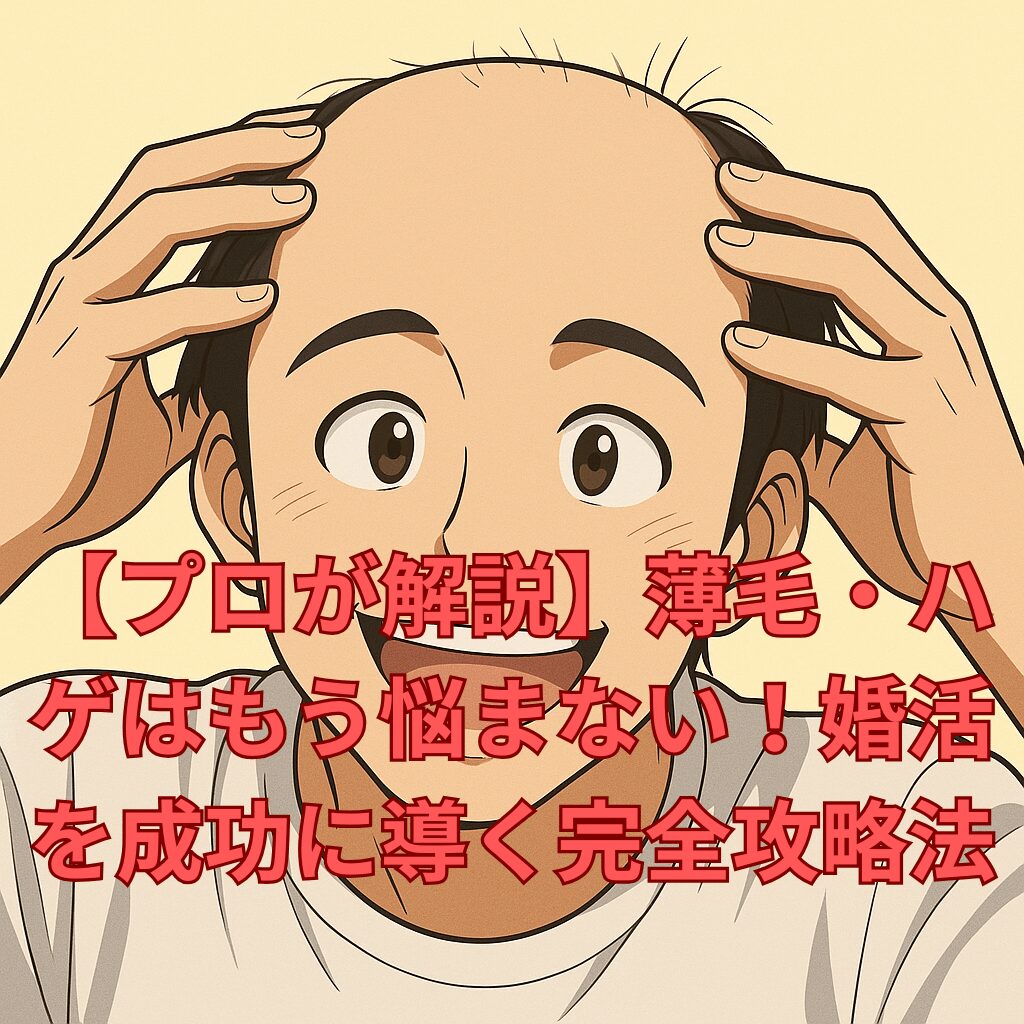 【プロが解説】薄毛・ハゲはもう悩まない！婚活を成功に導く完全攻略法